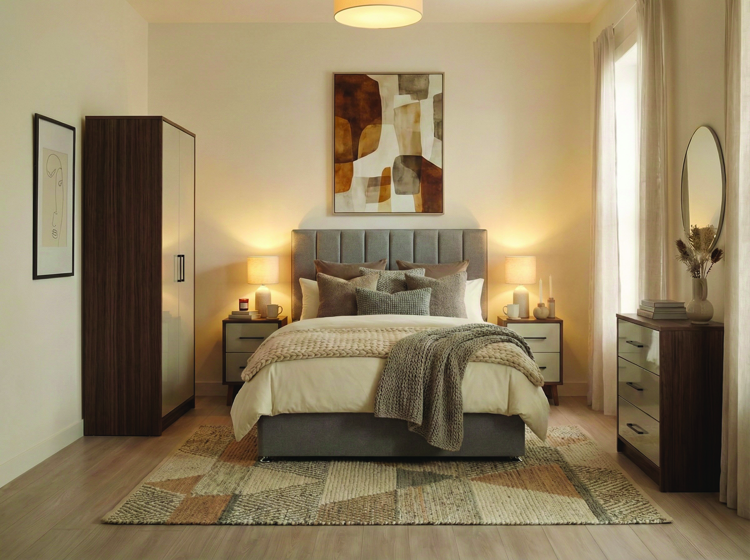 Furnished HMO bedroom